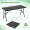 Foldable Picnic Table with HDPE Top, 400 lbs Capacity, for Indoor & Outdoor Use